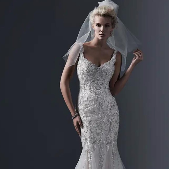 SOTTERO AND MIDGLEY Style #21002-BS8F SIZE 12 IVORY COLOR - Picture 1 of 2